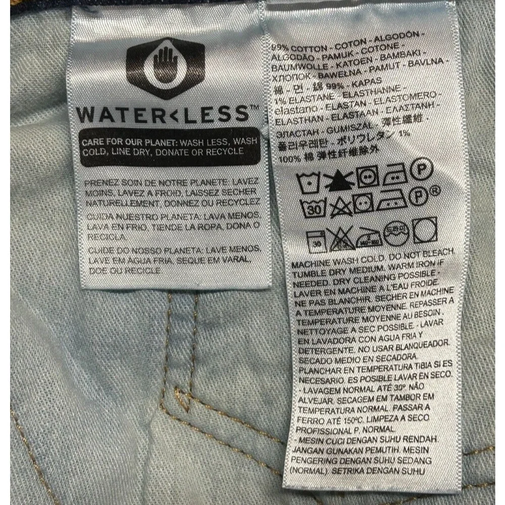 Levis 569 Jeans Mens 44X32 Blue Measures‎ 44X31 Dark Wash Straight Leg